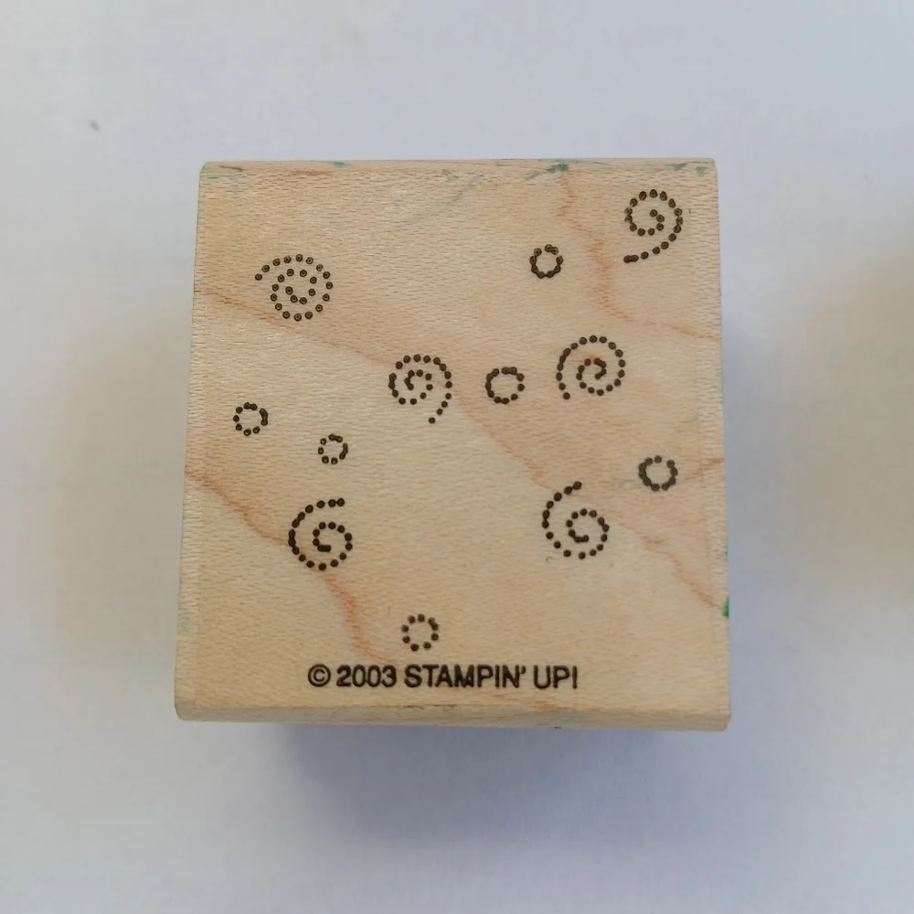 Stampin' Up! 2007 Fresh Fillers Wooden Rubber Craft Stamp Set 4